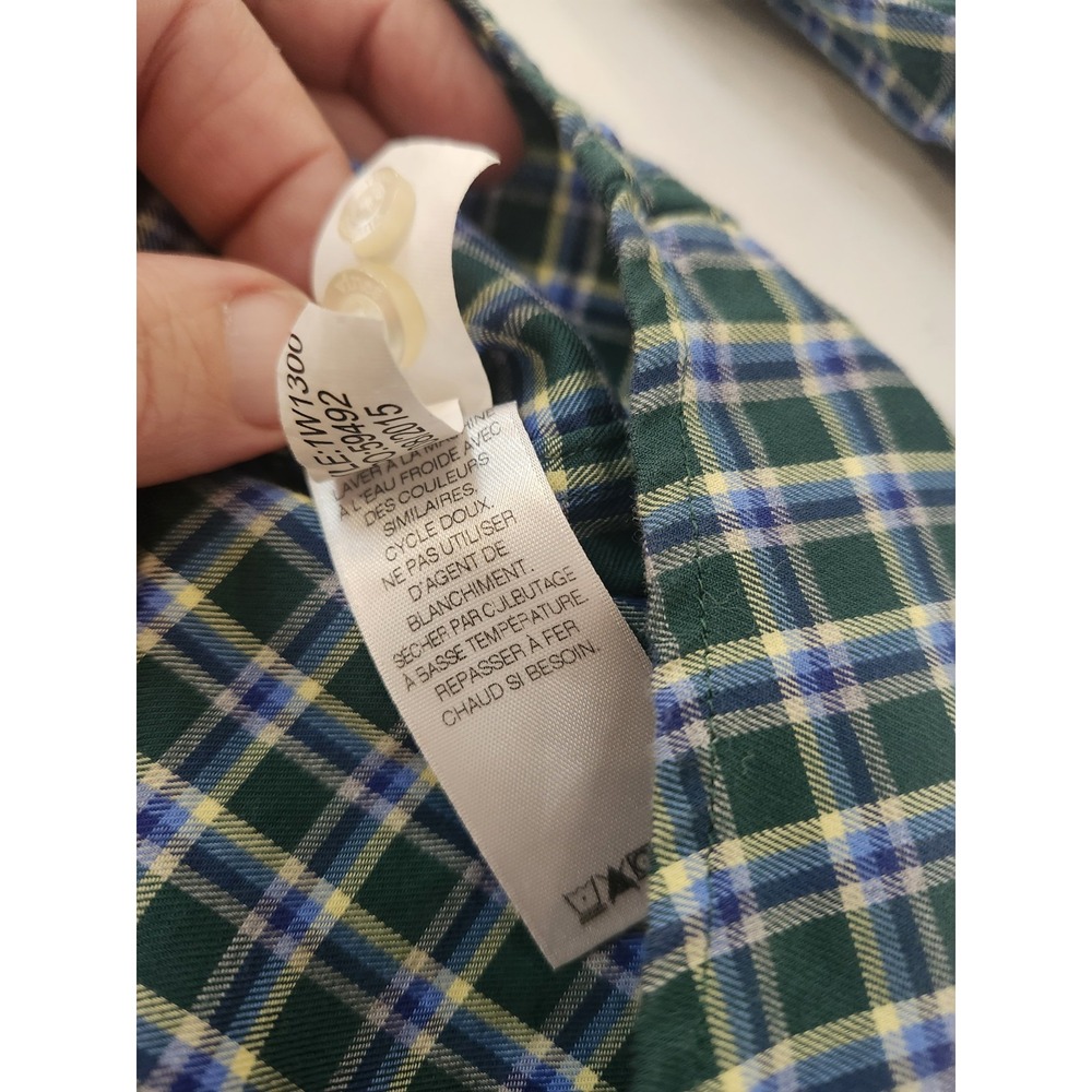 Vineyard Vines Slim Fit Tucker Plaid Button Down Shirt Blue Men's XL Cotton - Picture 5 of 6